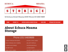 Tablet Screenshot of echucamoamastorage.com.au